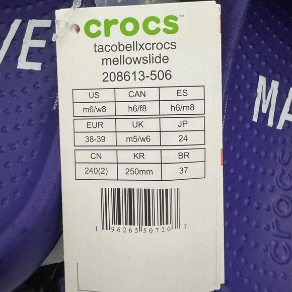 Taco Bell Crocs Brand New - Picture 7 of 7